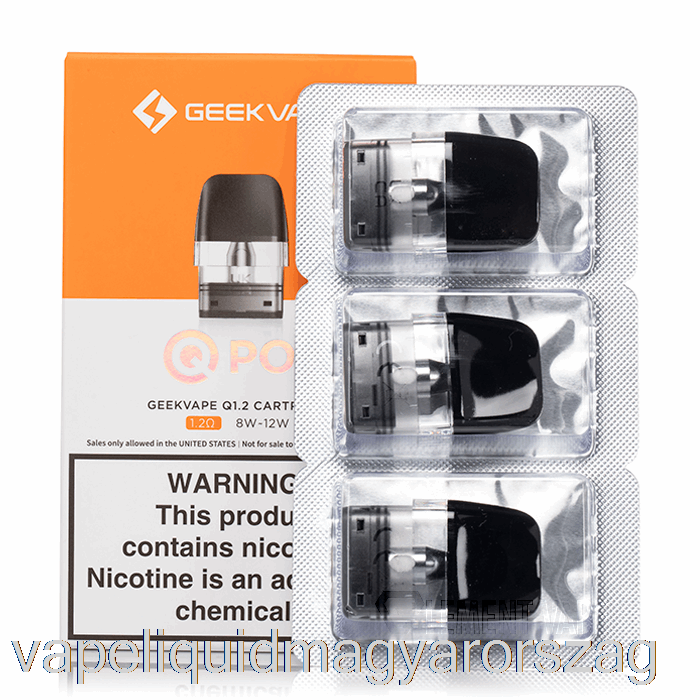 Geek Vape Q Csere Hüvelyek 1,2 Ohm Pods Vape Folyadék